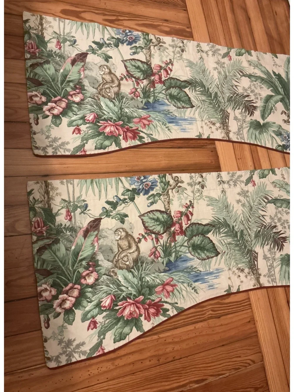 🔹 Designer P. Kaufmann Waverly Botanical Jungle Window Drapes
